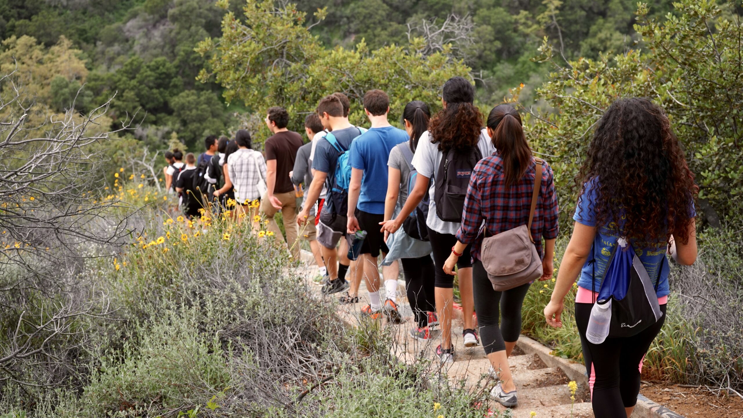 Students Hiking